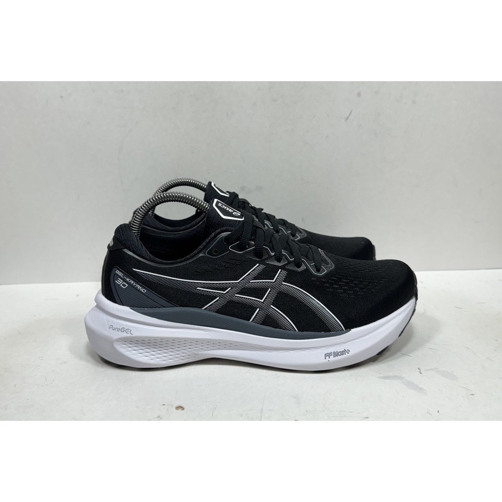 Asics Gel Kayano 30 Shoes Mens Size 7.5 WIDE Black Running Walking Gym Sneaker